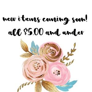 New items coming soon!